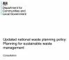 Planning for Sustainable Waste Management - Consultation